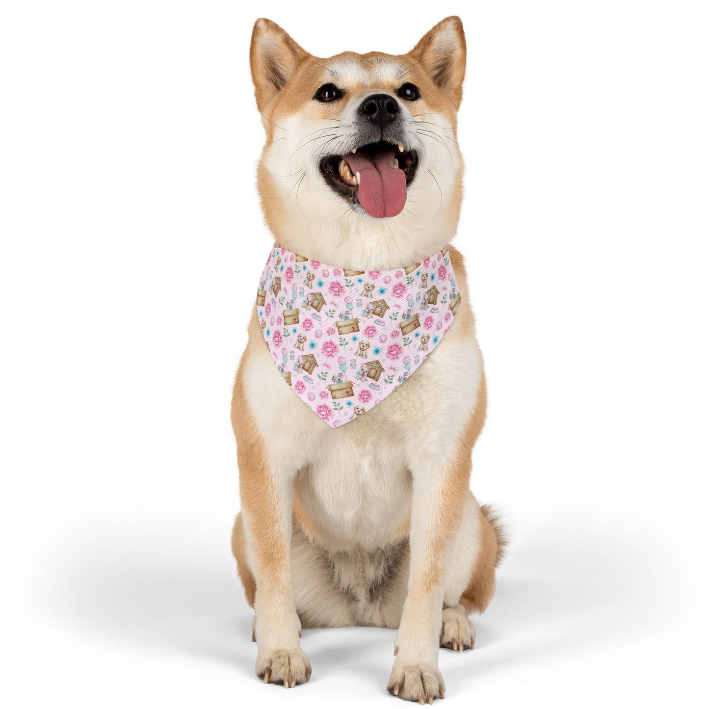 Floral Pet Bandana Collar