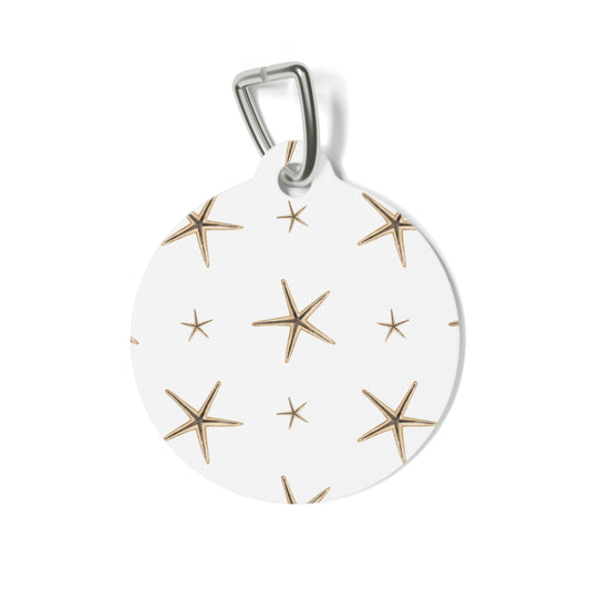 Stylish Pet Tag with Starfish Design