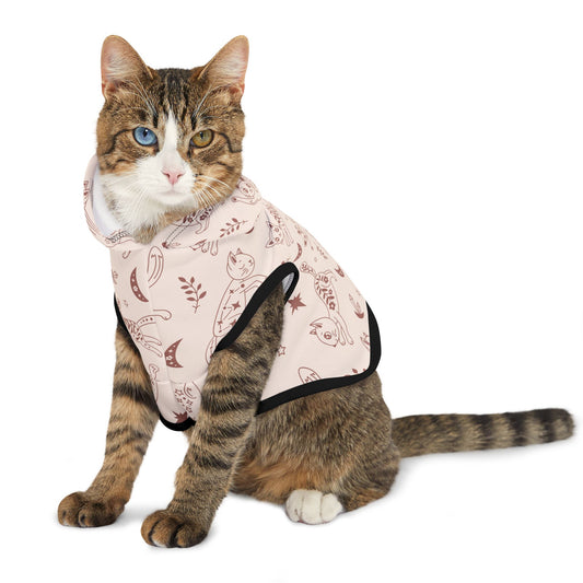 Cute Cat Pattern Pet Hoodie