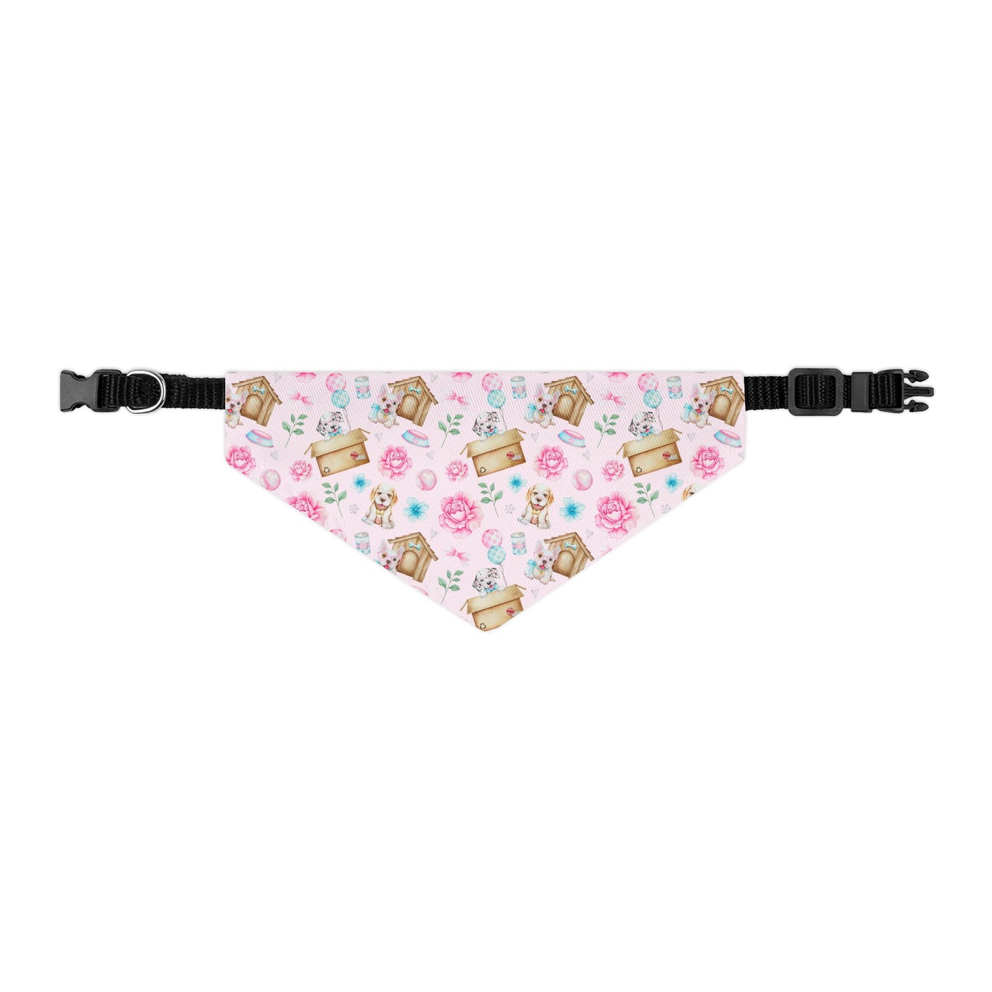 Floral Pet Bandana Collar