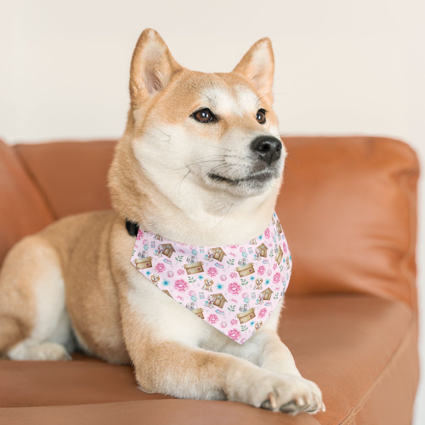 Floral Pet Bandana Collar
