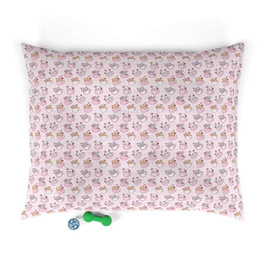 Cute Cat and Dog Pattern Pet Bed