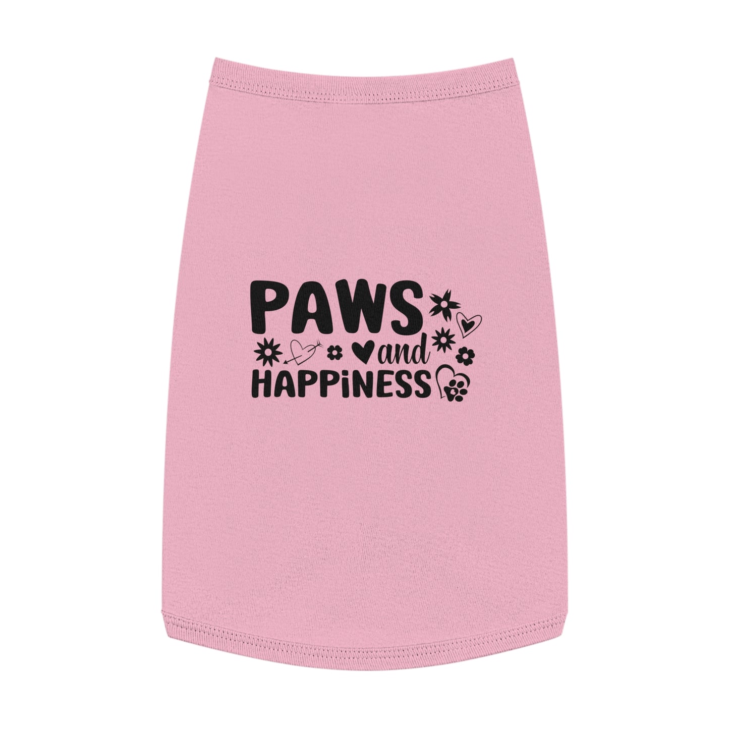 Cute Pet Tank Top Paws and Happiness