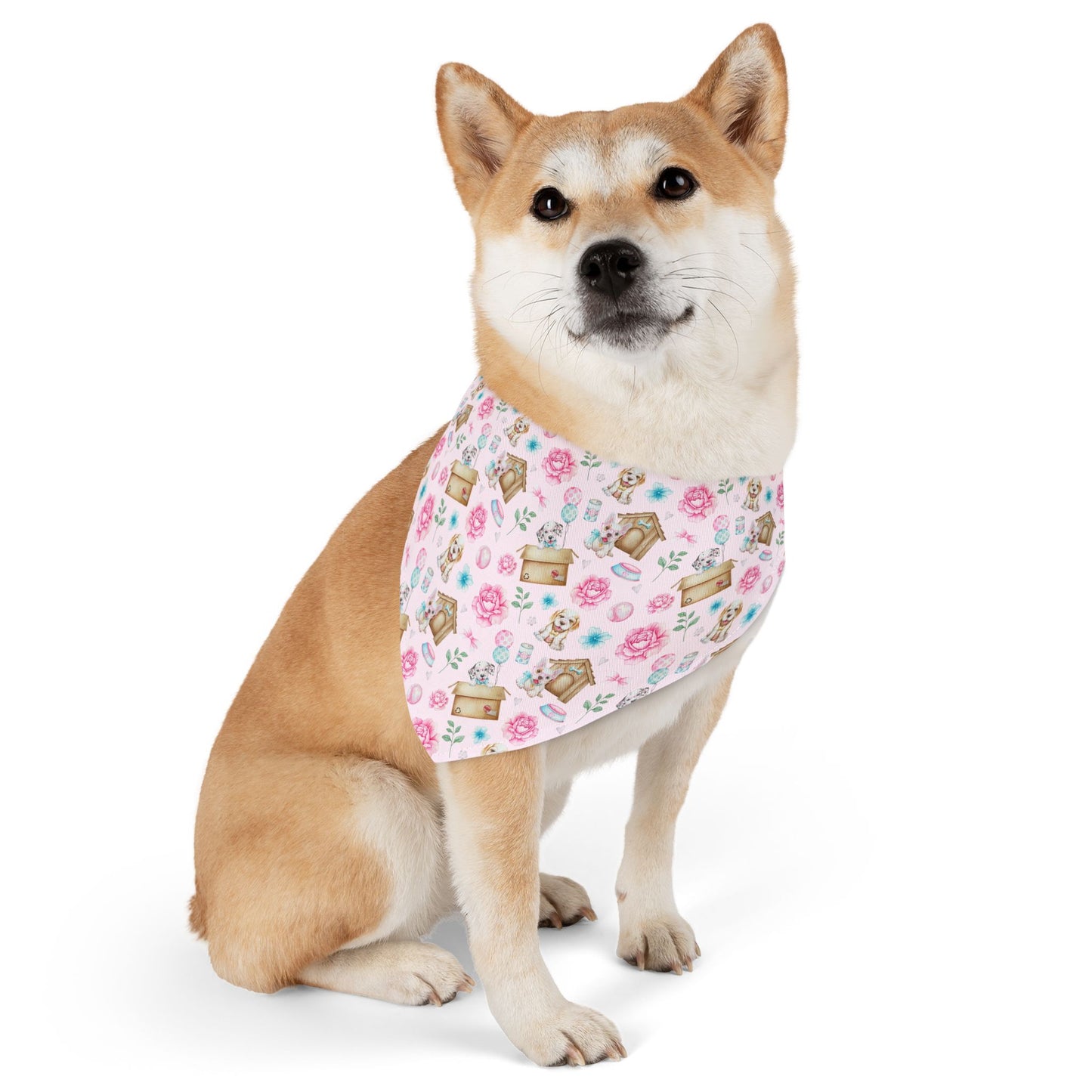 Floral Pet Bandana Collar