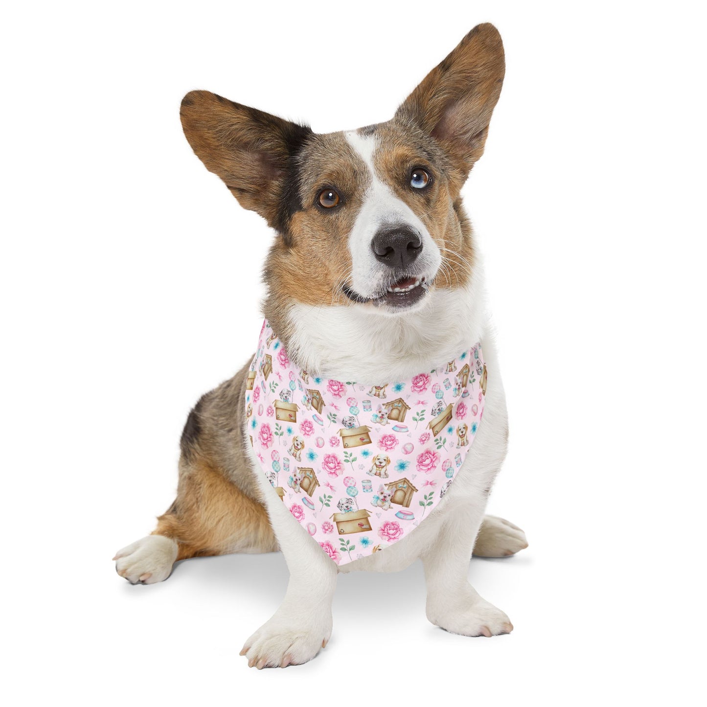 Floral Pet Bandana Collar
