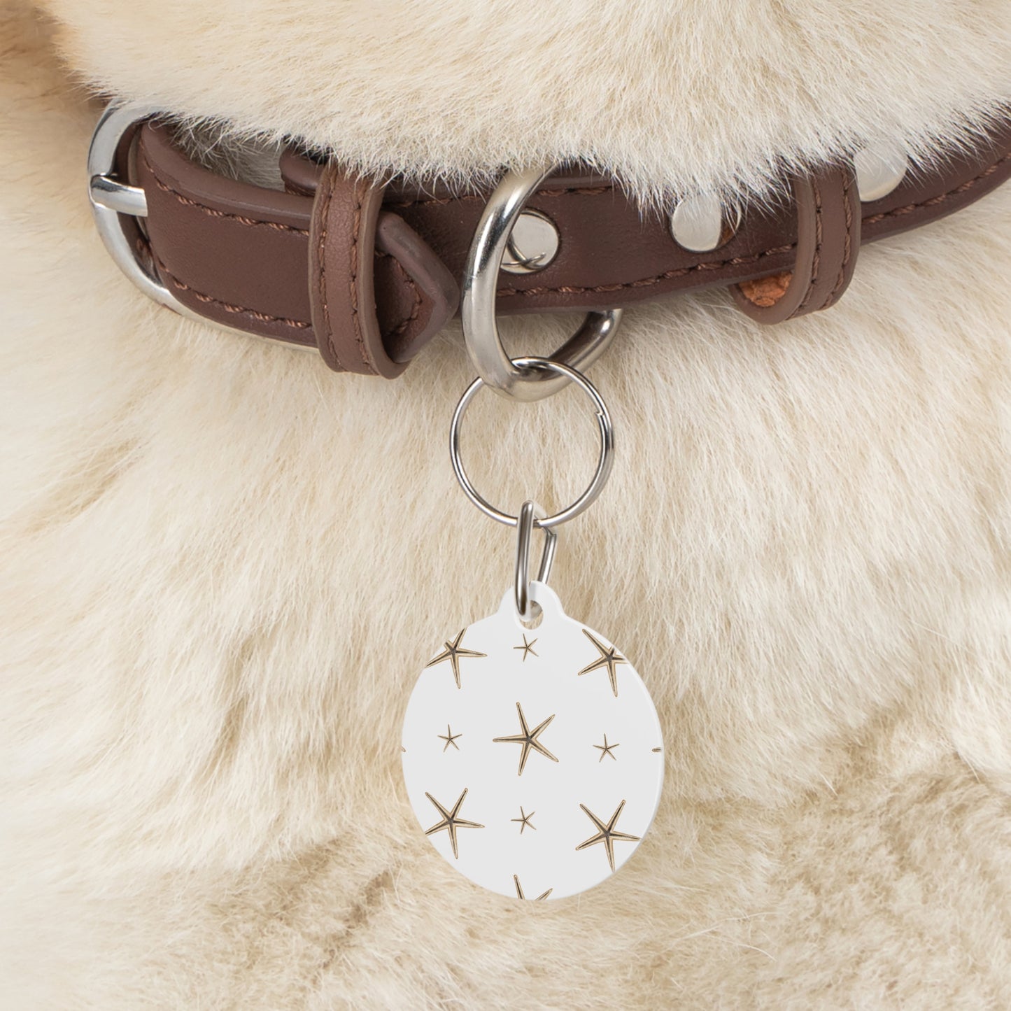 Stylish Pet Tag with Starfish Design