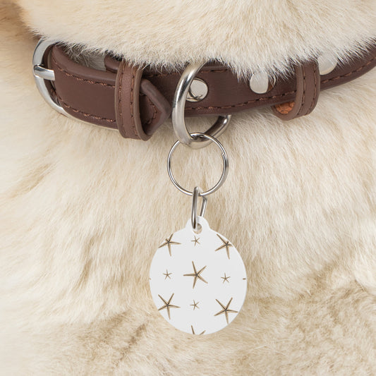 Stylish Pet Tag with Starfish Design