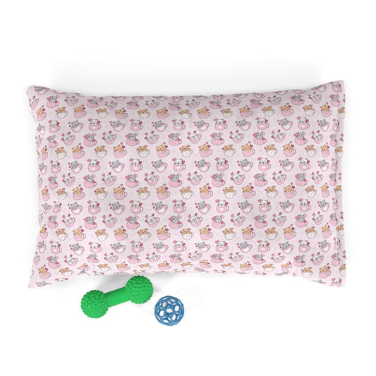 Cute Cat and Dog Pattern Pet Bed
